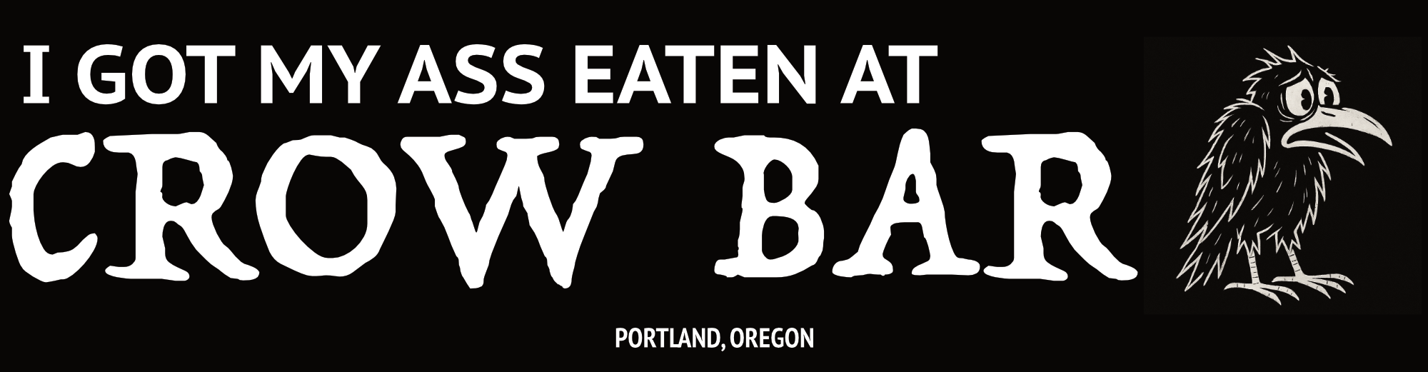 Bird Bar, A Love Story Bumper Sticker