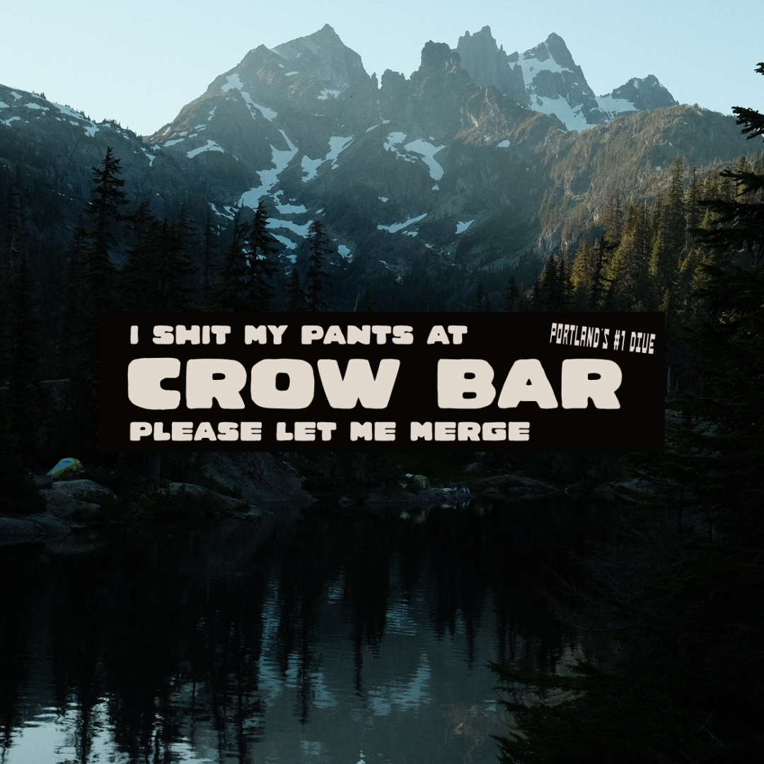 Unoffical Crow Bar Bumper Sticker