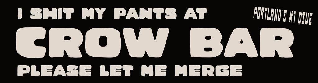 Unoffical Crow Bar Bumper Sticker