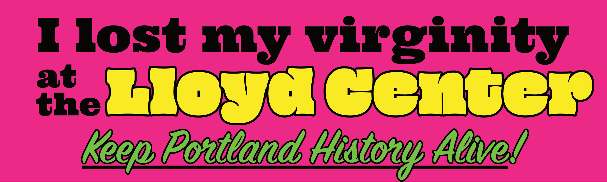 Lloyd Center of My Heart Bumper Sticker