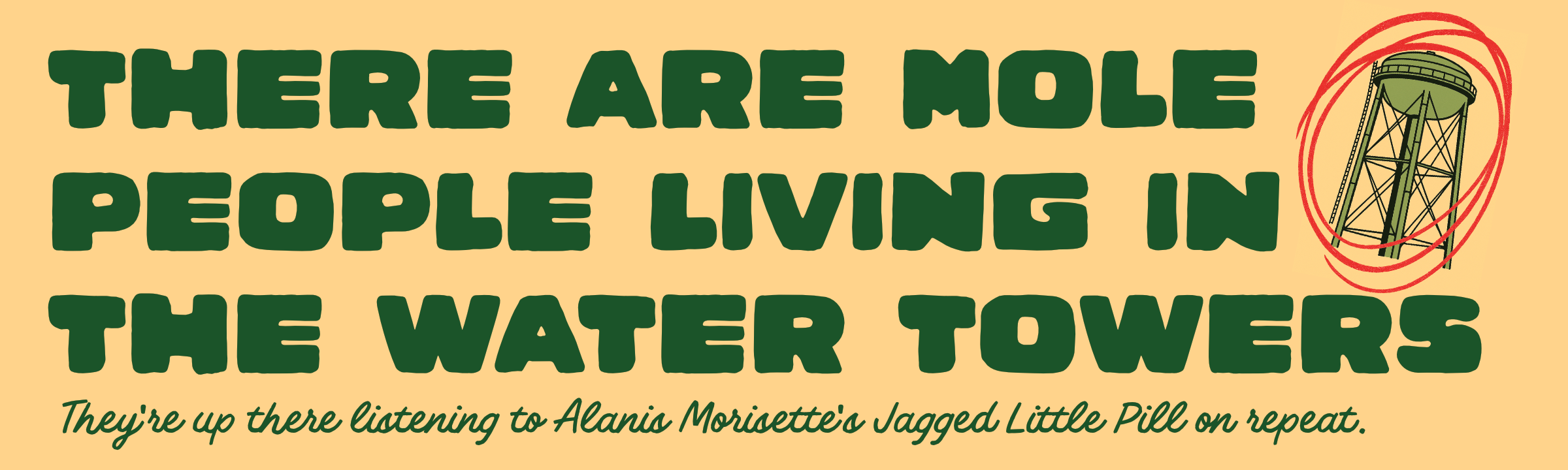 Portland Water Tower Bumper Sticker