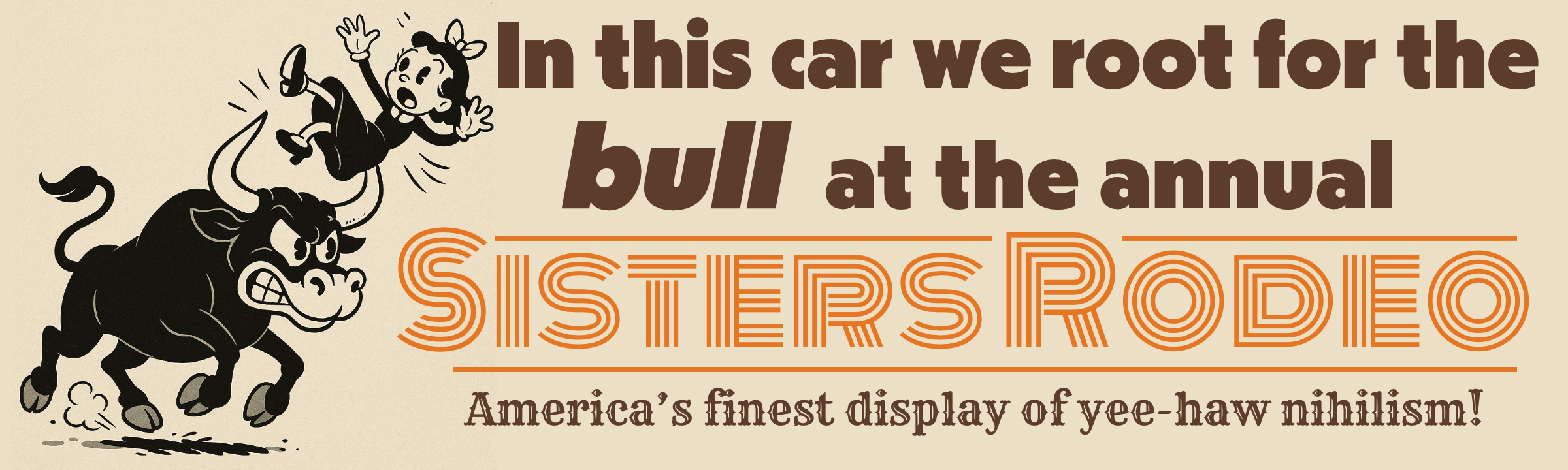 Sister's Rodeo 2024 Bumper Sticker